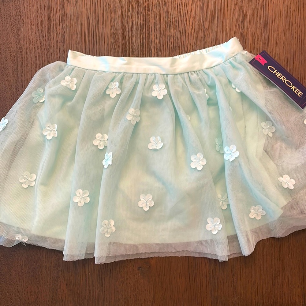NWT Cherokee Mint Skirt XS 4/5